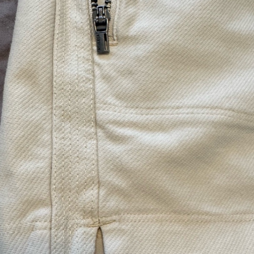Athleta Women's Cream Athletic Shorts - Picture 3 of 5